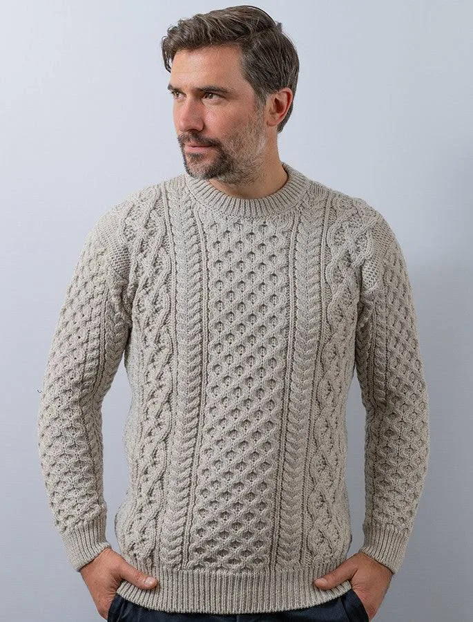Cable Knit Merino Wool Sweater